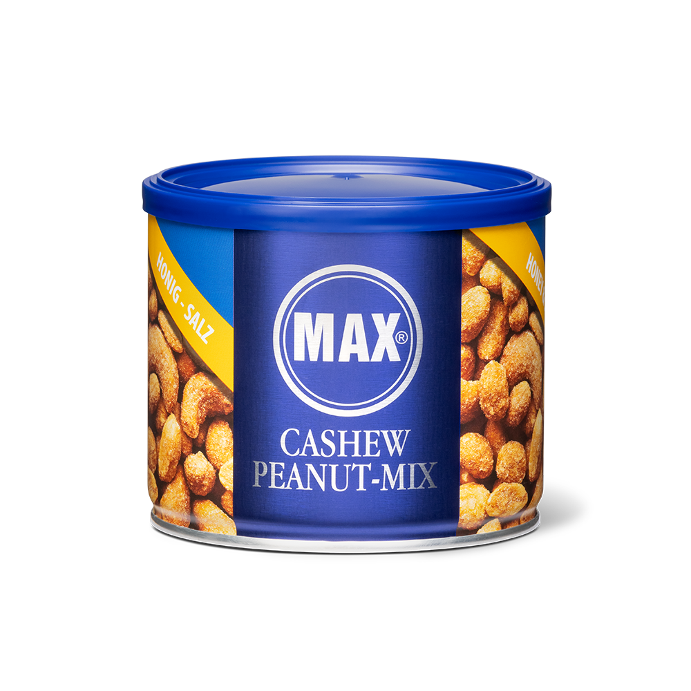 Cashew Erdnuss Mix mit Honig geröstet, fein gesalzen, 6er Karton